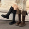 Belt Button Down High Boots